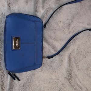 Blue cross body bag